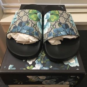 Gucci GG Blooms Supreme Slide Sandals